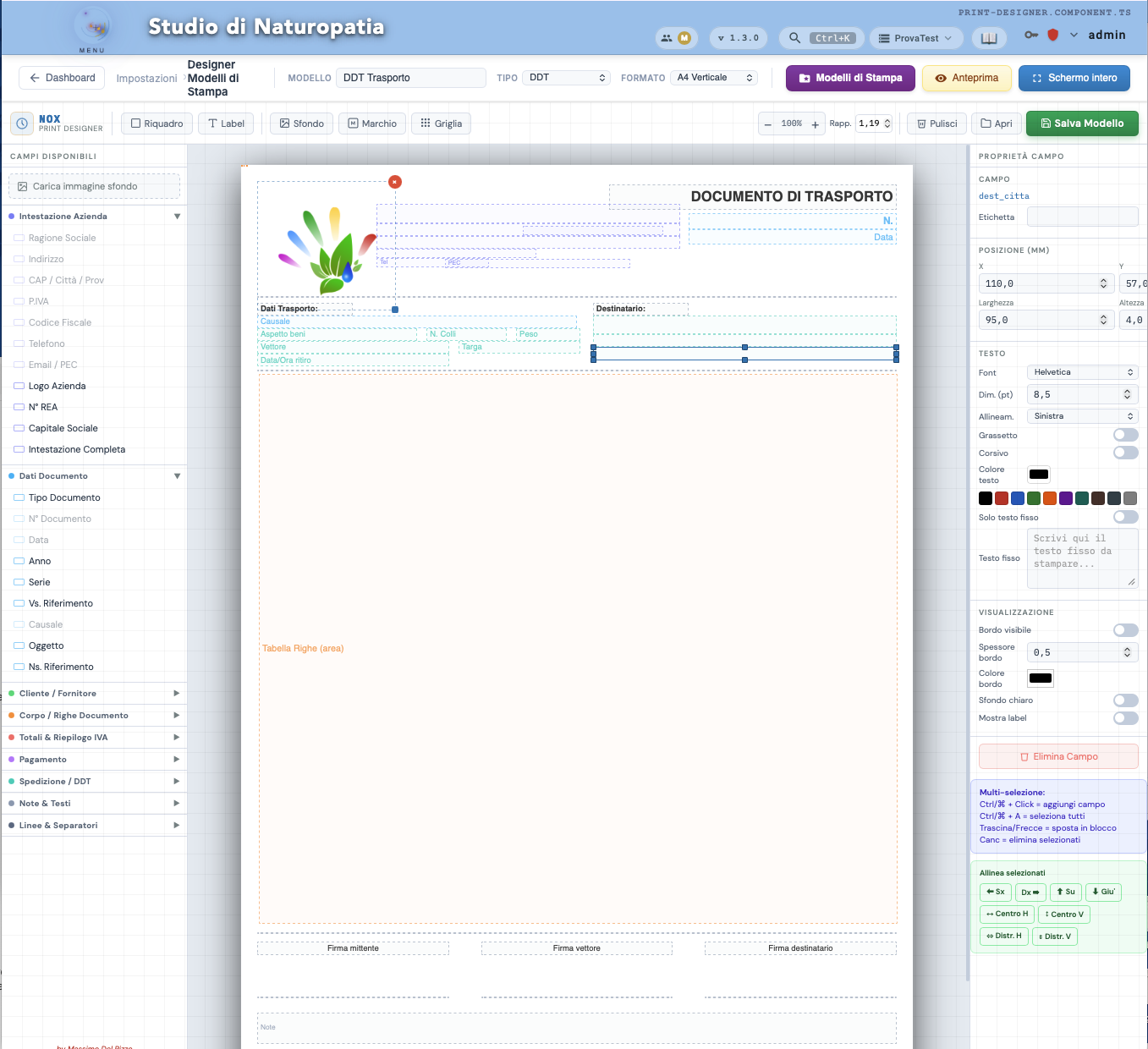 Designer visuale in tempo reale
