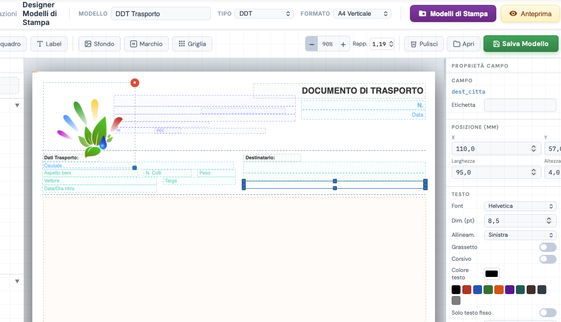 Controllo fine su ogni campo